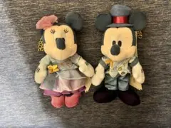 ファンタジースプリングス　ぬいぐるみバッジ　キーチェーン　ミッキー　ミニー