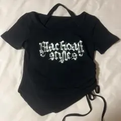 Tシャツ ピチT ロゴ ブラック y2k ギャル SpRay