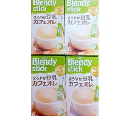 【新品】4箱 AGF Blendy stick まろやか豆乳カフェオレ 6本入のサムネイル