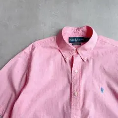 Ralph Laurenラルフローレン　ボタンダウン　チェック半袖シャツ