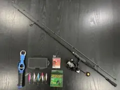 海釣り７点セットショアジギング2ピースロッド(210cm)3000番リール他付きのサムネイル
