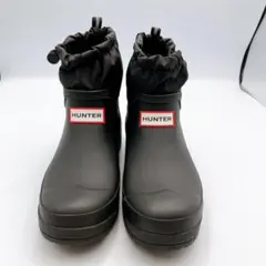 HUNTER ハンター プレイ ショート トラベル ブーツ ブラック 23cm