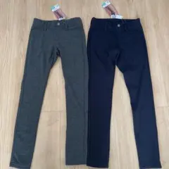 新品　2色セット　レギンス　パンツ ズボン　ダークグレー ネイビー Ｓ