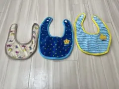 スタイ まとめ売り 恐竜柄・星型刺繍・アヒル刺繍スタイ3枚セット