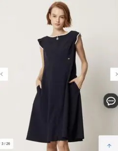 美品♡TOCCA SUMMER ENTRANCE ドレス　ネイビー　0のサムネイル