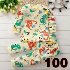 恐竜柄コットンパジャマ 100cm