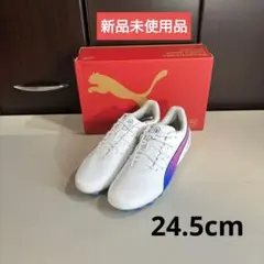 プーマ ジュニア スパイク シューズ ホワイト 24.5センチ