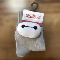 【新品】Disney ベイマックス ぬいぐるみ付きソックス