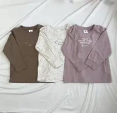 devirock デビロック 長袖Tシャツ 3枚セット 90cm 保育園着