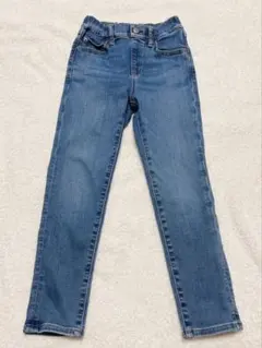 【美品】UNIQLO キッズ　デニムブルー スリムフィット 120