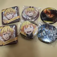 鬼滅の刃　缶バッジ　我妻善逸　まとめ売り　6点セット