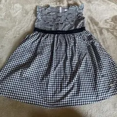 タランティーヌエショコラ　チェック柄ノースリーブワンピース