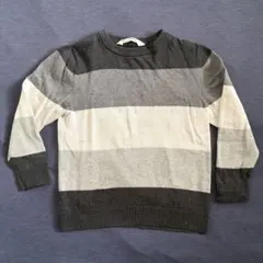 H&M キッズ 長袖ニット ボーダー 110-120