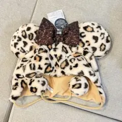 ディズニー ファンキャップ ヒョウ柄 ブラウン