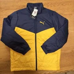24年秋冬モデル⭐︎PUMA 中綿コート ネイビー/イエロー 150cm