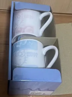 ♡値下げ♡新品未使用＊サンリオ＊ハローキティ＊ペアマグカップ＊ピンク♡ブルー