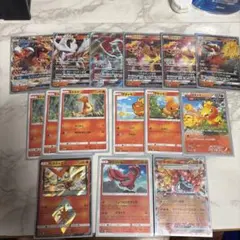 ポケモンカード 炎タイプ デッキ スリーブ付き リザードン バクガメス レシラムのサムネイル