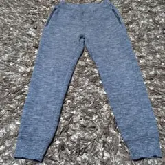 美品ユニクロUNIQLOウルトラストレッチドライスウェットパンツ140 グレー