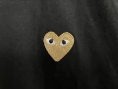 PLAY コムデギャルソン Tシャツ ブラック 黒×金 XLサイズ USED 希