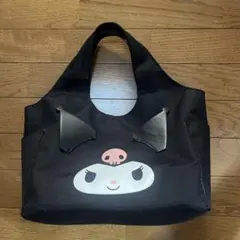 クロミ　フェイス　ハンドバッグ　サンリオ　黒　鞄　キャラクター　手提げ　ポケット