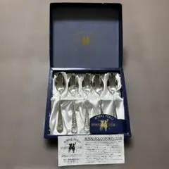 シルヴレックス（SilvreX）製 銀仕上げのスプーン6本のセット レトロ
