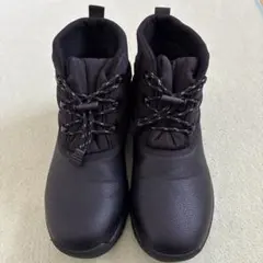 防水性 ブラック ハイカット スノーブーツ