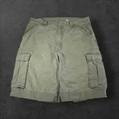 00s Levi's ワイド カーゴショーツ カーキ W36 ハーフパンツ