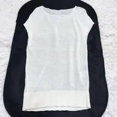 SLOBE IENA リネン混フレンチスリーブニット 2024SS ベスト