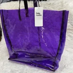 未使用✨Daily russet トートバッグ　紫　クリア