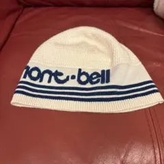 mont-bell ニット帽 S/M ホワイト/ネイビー 50周年記念