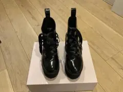 Bubbles 厚底レースアップブーツ ブラックのサムネイル