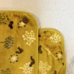 イエロー 動物模様 ブランケット 70x90cm