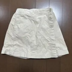 130cmコーデュロイ スカート＆ショートパンツ セット