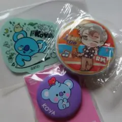 bt21 KOYA 缶バッジ　ステッカー　tinytan RM 缶バッジ