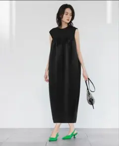 ELFRANKブラック ロングワンピース フリー ノースリーブのサムネイル