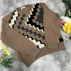 【NONA】総柄ニット　セーター