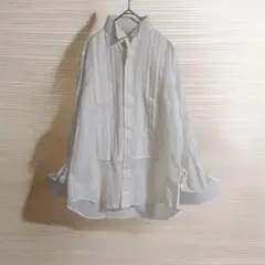 ​【最高級】アスコットチャン タキシードシャツ ウィングカラー ピンタックのサムネイル
