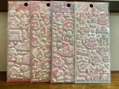 【海外正規品】　【新商品】　サンリオ　マイメロ　ふわふわシール　4枚セット