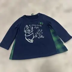 プーさん トレーナー ネイビー 90cm