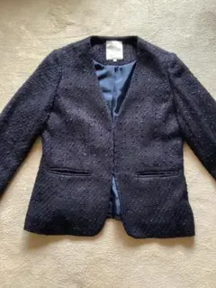 ビーミングbyビームス　ツイードノーラペルジャケット&タイトスカート　美品