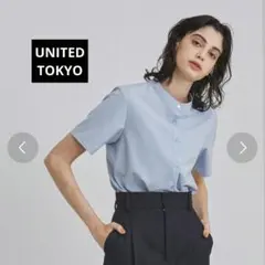 新品タグ付☆MANOF SATIN OVER SHIRTS ブルー 半袖 - メルカリ