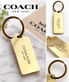 COACH キーホルダー キーリング ゴールド
