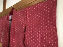ち*の様 【春色 羽織】麻の葉模様　桃色　新春のサムネイル