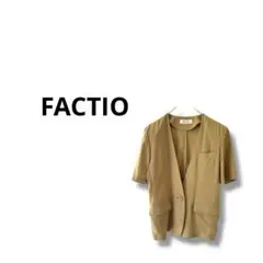 【FACTIO】半袖　シャツジャケット　カジュアル　11AR 日本製