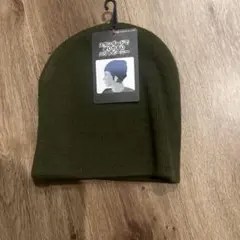 オリーブグリーン ニット帽 フリーサイズ