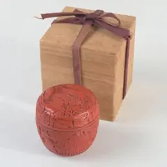 茶道具 讃岐漆器 坂本雪斎作 蒟醤塗 キンマ 棗 共箱 V R5514 - メルカリ