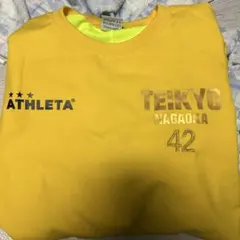 ATHLETA イエロー 長袖 ピステ TEIKYO NAGAOKA サイズM