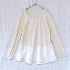 2803 a.v.v standard インナーカットソー　レイヤー　裾サテンM