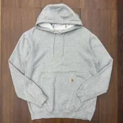 c*ん様 carhartt メキシコ製 プルオーバーパーカー 古着 グレー Mサ