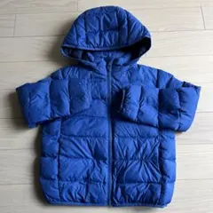 ユニクロ　ライトダウン　ジャケット　青色　ブルー　120